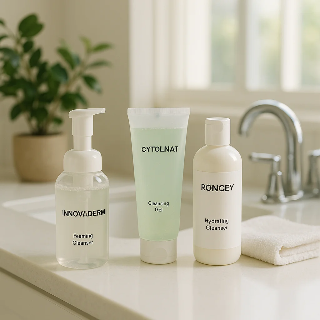 Mousse ou gel nettoyant : Innovaderm, Cytolnat et Roncey comparés