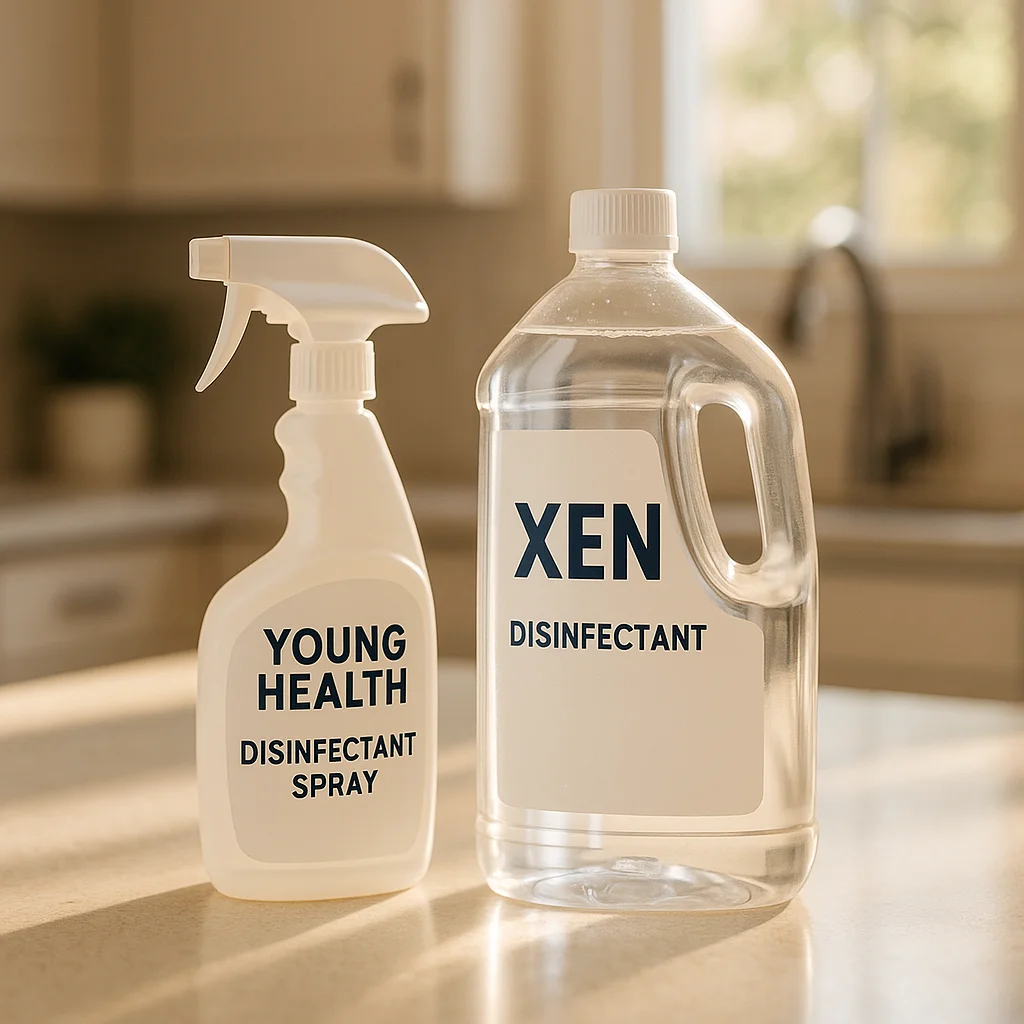 Young Health ou Xen : Quelle solution désinfectante choisir ?