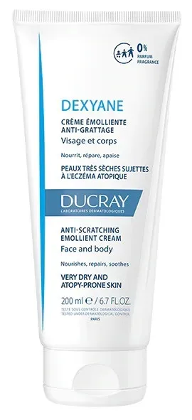 DUCRAY DEXYANE CREME EMOLLIENTE ANTI GRATTAGE PEAUX TRES SECHES A TENDANCE ATOPIQUE 200ML