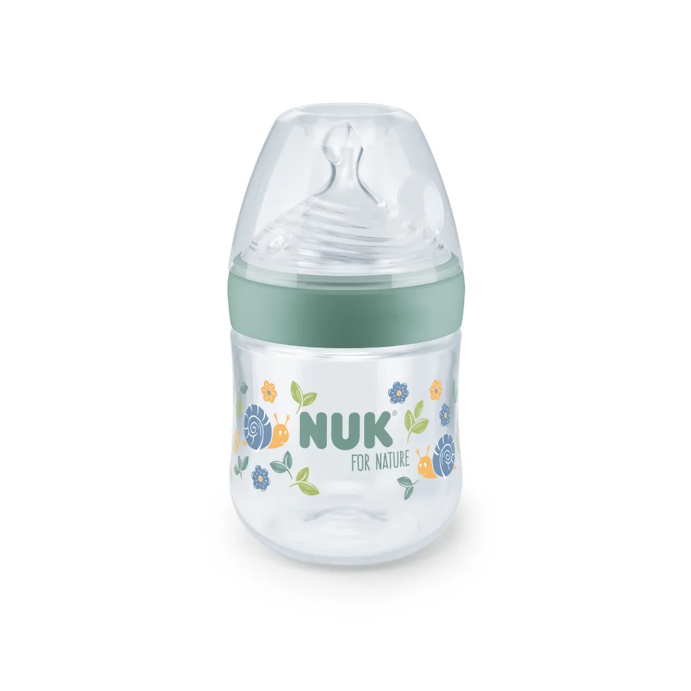 NUK BIBERON PLASTIQUE NATURE SENSE "S" 0M+ 150ML BEIGE