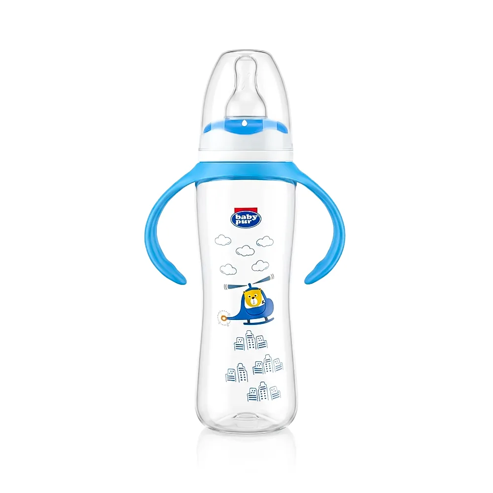 BABY PUR BIBERON EN PLASTIQUE CAREE AVEC ANSE 250ML REF 72016