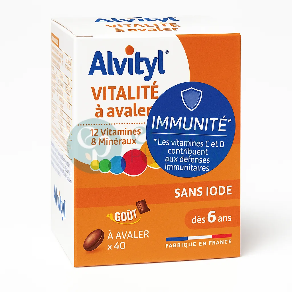 ALVITYL VITALITÉ A AVALER 40 COMPRIMES DÈS 6 ANS