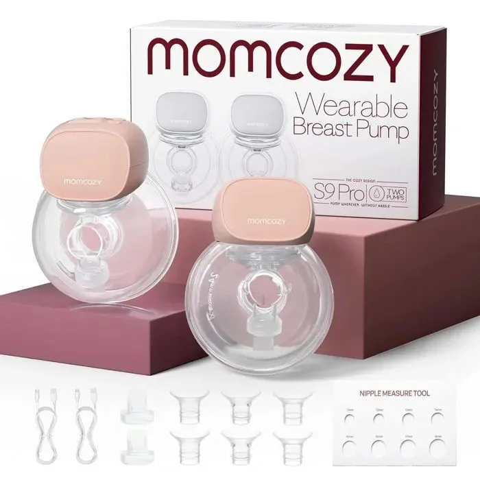MOMCOZY S9 PRO TIRE-LAIT ÉLECTRIQUE DOUBLE PORTABLE AVEC 4 TAILLES