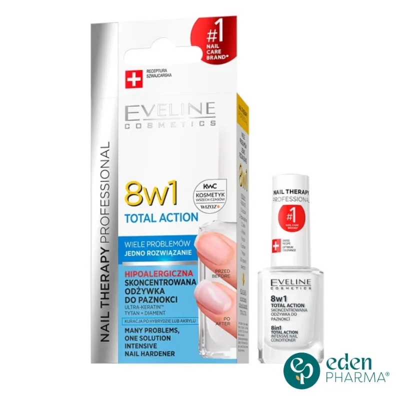 EVELINE NAIL TOTAL ACTION 8 EN 1 12ML