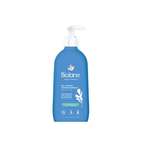 BIOLANE GEL CORPS ET CHEVEUX SURGRAS 350ML