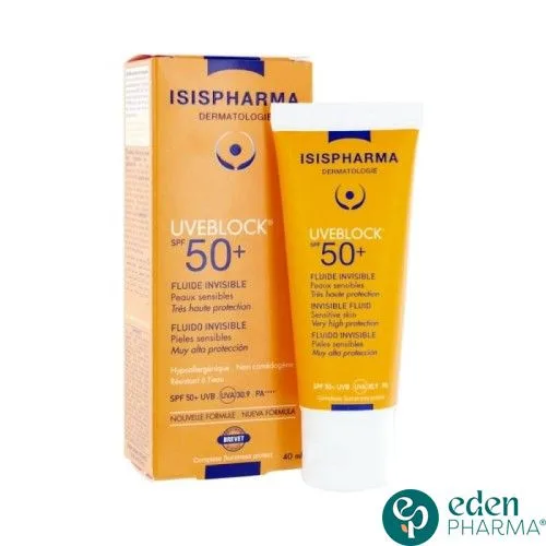 ISISPHARMA UVEBLOCK 50+ FLUIDE INVISIBLE 40ML