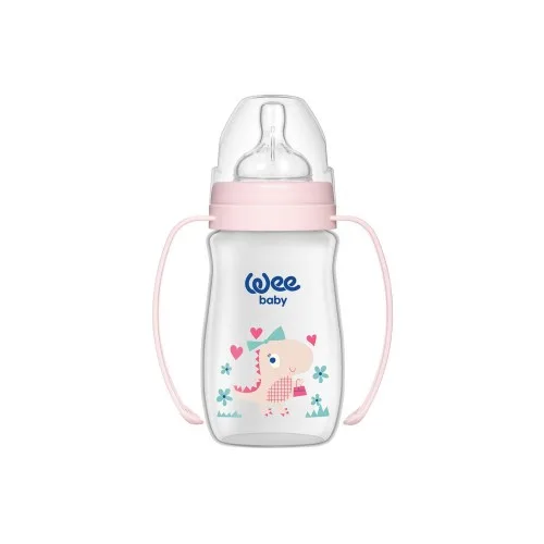 WEE BABY BIBERON CLASSIC PLUS COL LARGE PP AVEC POIGNEE 0-6M 250ML
