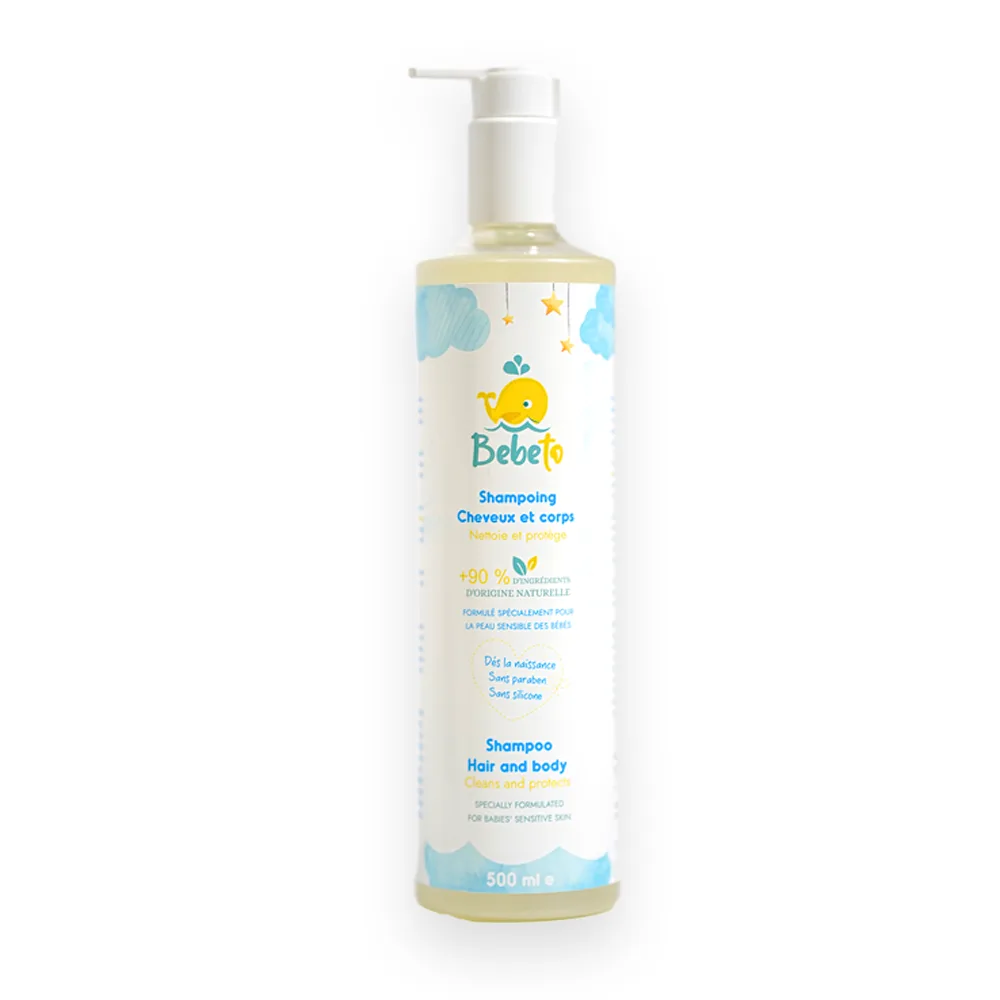 BEBETO SHAMPOING CHEVEUX ET CORPS 500ML
