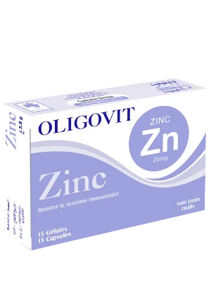 VITAL OLIGOVIT ZINC 25MG 15 GELULES