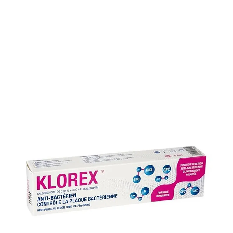 KLOREX PATE DENTIFRICE TUBE 75G