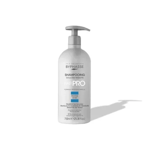 BYPHASSE SHAMPOOING HAIR PRO BOUCLES RESSORTS PROTEINE DE BLE 750ML