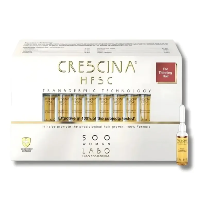 CRESCINA HFSC TRANSDERMIQUE REPOUSSE 500 FEMME 20 AMPOULES
