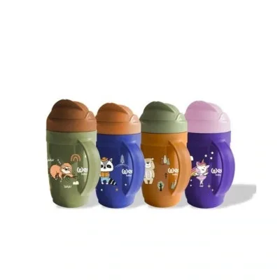 WEE BABY GOBELET FRIENDS AVEC PAILLE ET ANSES 265ML