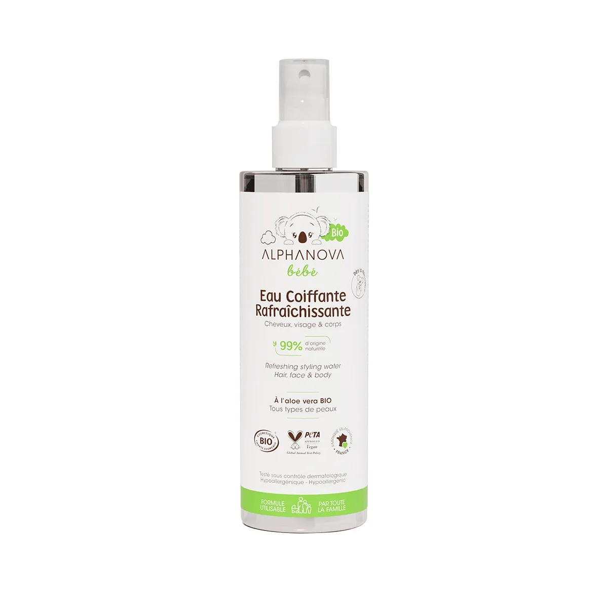 ALPHANOVA EAU COIFFANTE RAFRAICHISSANTE BIO 200ML