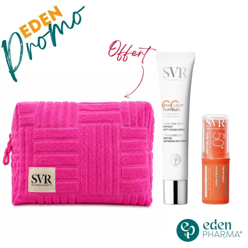 SVR TROUSSE CLAIRIAL INVISIBLE OU TEINTE SPF50 40ML + SVR SUN SECURE STICK SPF50 10G