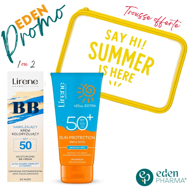 PACK LIRENE PROTECTION & GLOW (BB CREME SPF50+ 40ML+ LIRENE LAIT DE CORPS SPF50+ 175ML)
