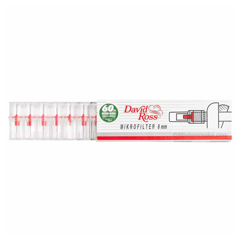 DAVID ROSS MICRO-FILTRES POUR CIGARETTES 8MM