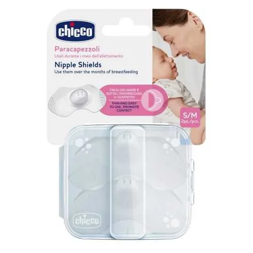 CHICCO 2 BOUTS DE SEINS EN SILICONE S/M
