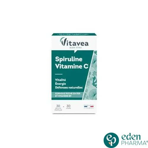 VITAVEA SPIRULINE VITAMINE C 30 GELULES