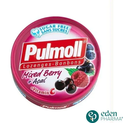 PULMOLL SANS SUCRE SAVEUR FRUITS ROUGES 45G
