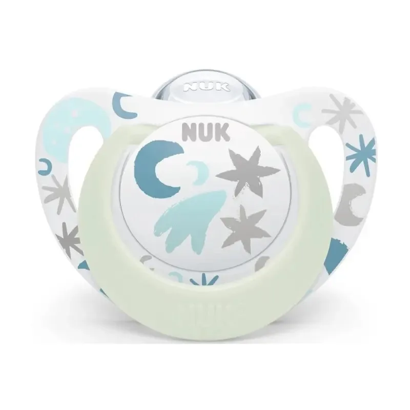 NUK SUCETTE STAR NIGHT EN SILICONE 0-6M