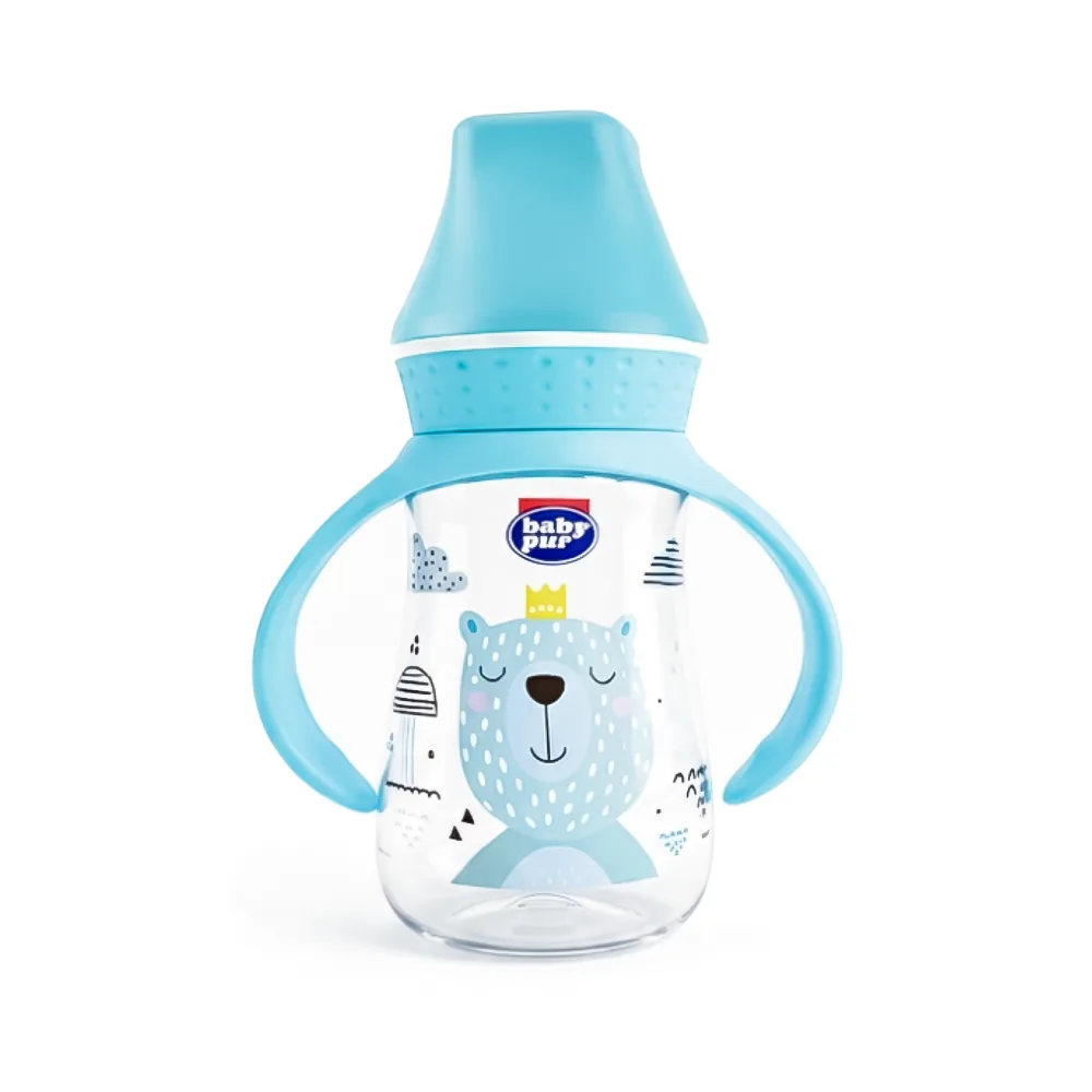 BABY PUR BIBERON EN PLASTIQUE AVEC ANSES 125ML REF 72042