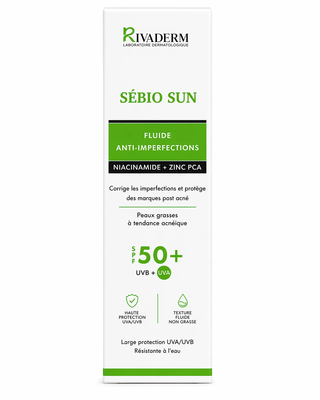 RIVADERM SÉBIO SUN FLUIDE ANTI IMPERFECTION SPF50+ 50GR