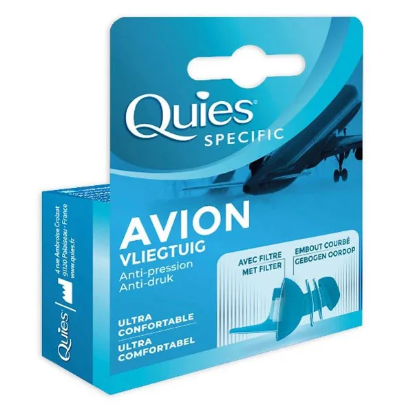 QUIES PROTECTION SPECIFIC AVION BOITE 2 UNITES