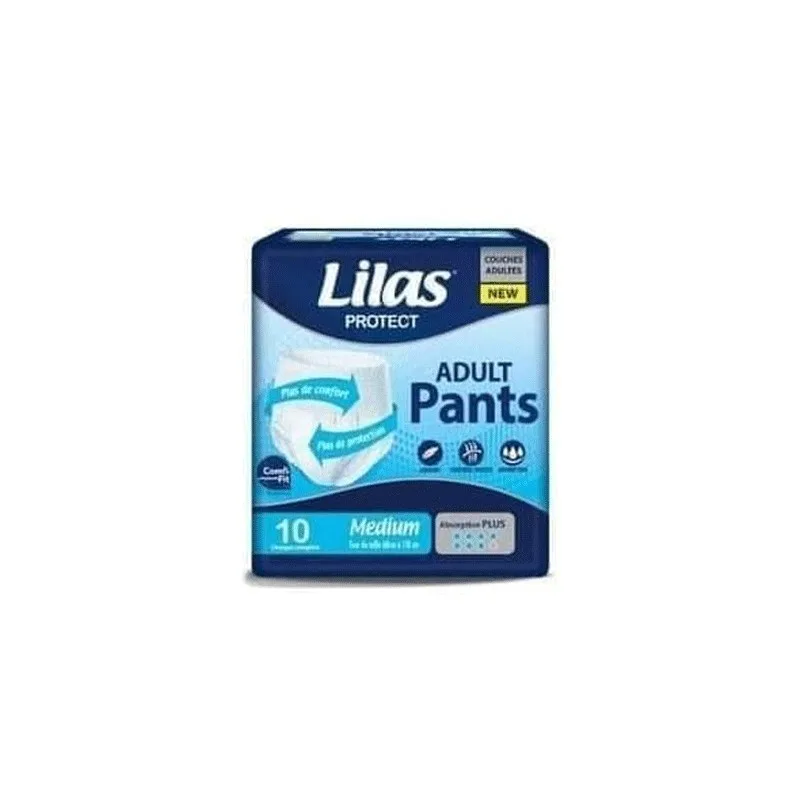 LILAS COUCHE PANTS ADULTE 10 PIECES MEDIUM