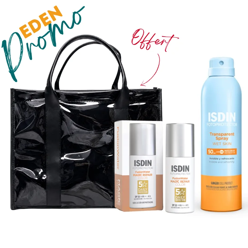 ISDIN SAC FUSION WATER AGE REPAIR TEINTE SPF50 50ML + ISDIN PHOTOPROTECTION GEL CREME SOLAIRE ADULTE SPF 50+ 250ML