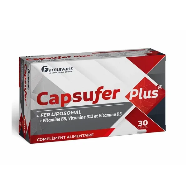 FARMAVANS CAPSUFER PLUS 30 GELULES