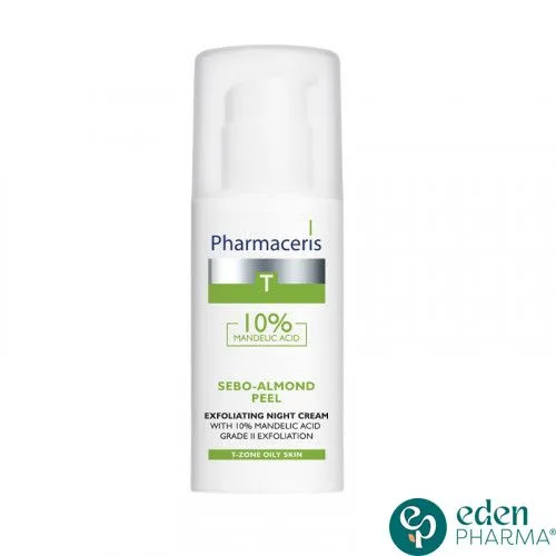 PHARMACERIS T SEBO-ALMOND PEEL CREME DE NUIT EXFOLIANTE 50ML