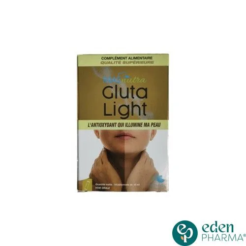 PACK 2 LOTS GLUTA LIGHT 14 STICKS ( CURE UN MOIS ) + ISDIN ACTIVE UNIFY TEINTE 2ML GRATUIT