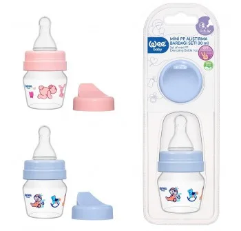 WEE BABY MINI BIBERON EN PLASTIQUE 2EN1 30ML