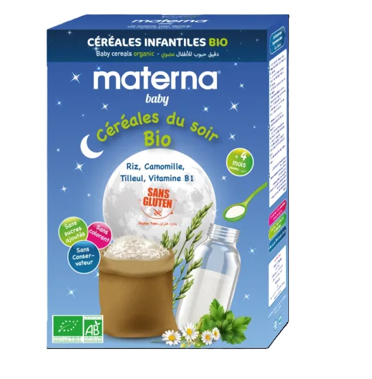 MATERNA BABY CEREALES DU SOIR BIO 200GR