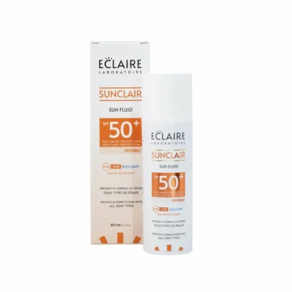 ECLAIRE SUNCLAR ECRAN FLUIDE INVISIBLE ANTI TACHES SPF 50+ 50ML