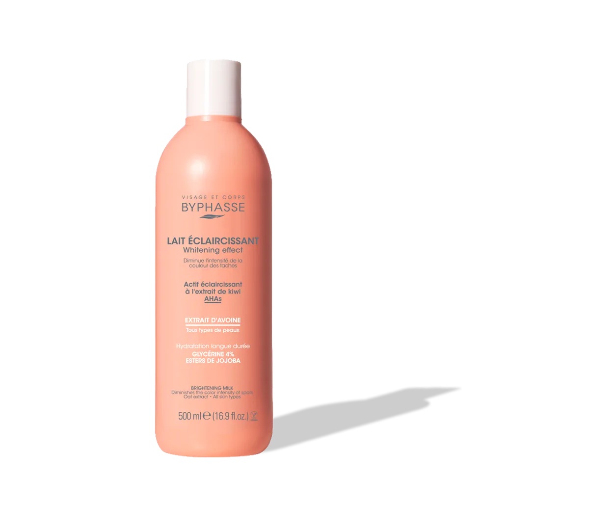 BYPHASSE LAIT ECLAIRCISSANT WHITENING EFFECT EXTRAIT D'AVOINE 500ML