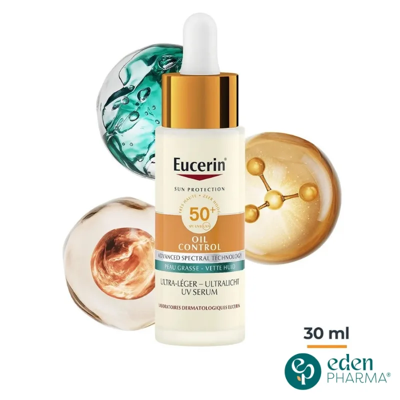 EUCERIN SUN PROTECTION OIL CONTROL SÉRUM UV ULTRA-LÉGER SPF50+ 30ML