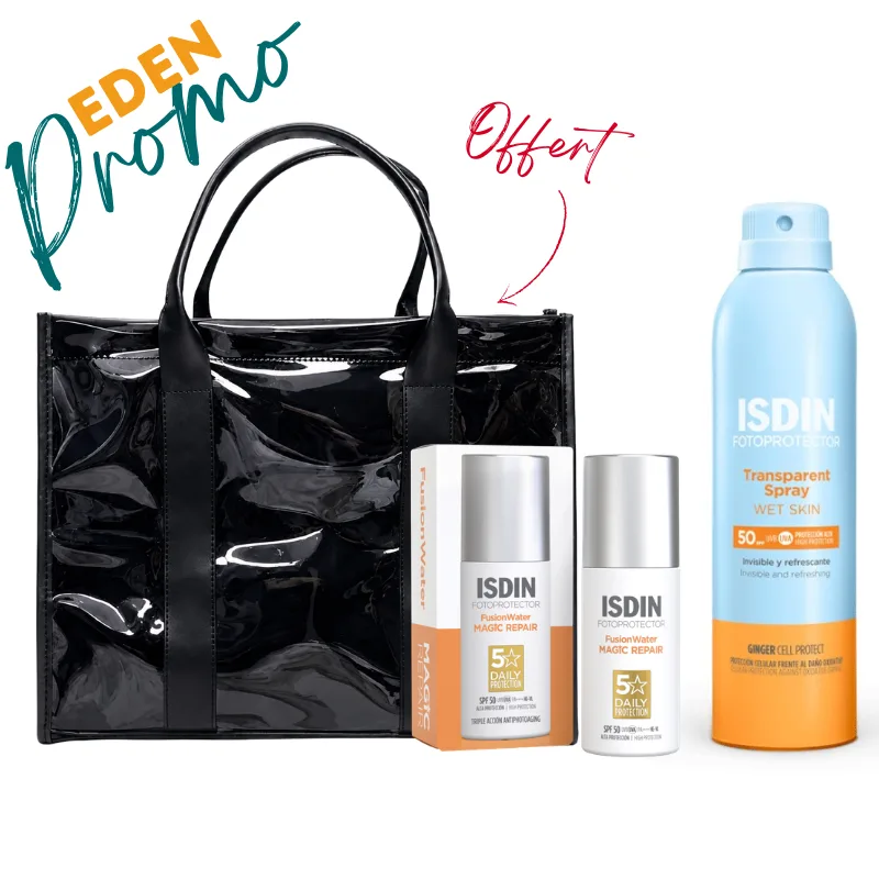 ISDIN SAC FUSION WATER AGE REPAIR INVISBLE SPF50 50ML + ISDIN PHOTOPROTECTION SPRAY SOLAIRE ADULTE SPF 50+ 250ML