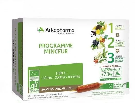 ARKOPHARMA PROGRAMME MINCEUR BIO 30 AMPOULES