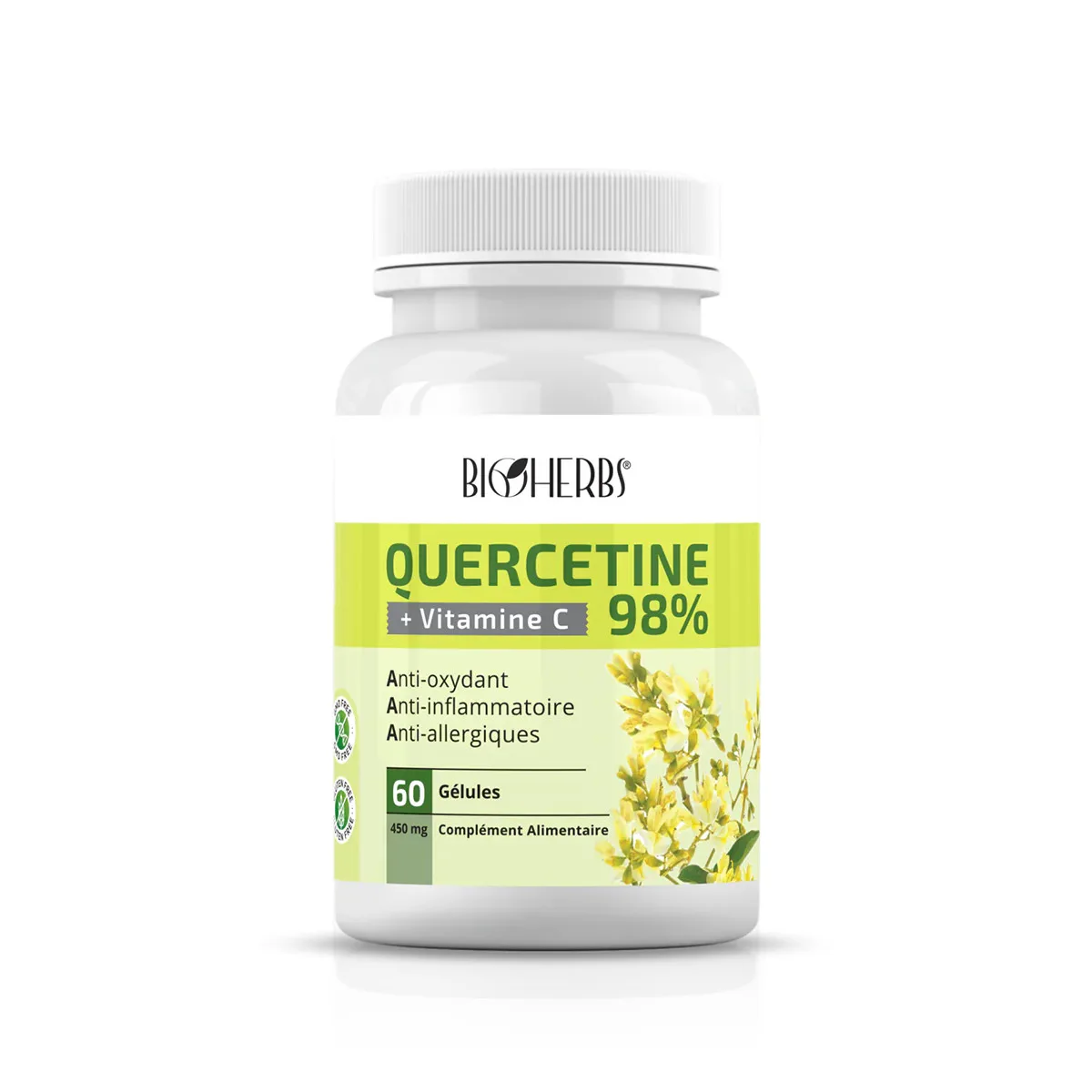 BIOHERBS QUERCETINE 98% B/60 GELULES