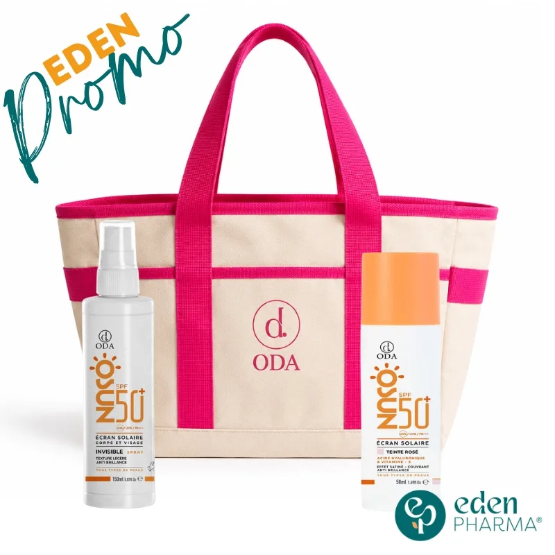 ODA DUO OSUN SPRAY VISAGE ET CORPS SPF50+ 150ML + TEINTE ROSE SPF50+ 50ML + SAC DE PLAGE OFFERT