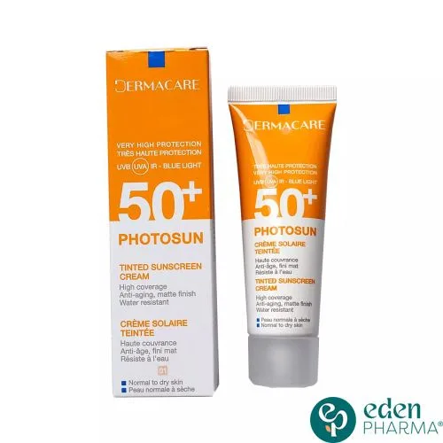 DERMACARE PHOTOSUN 01 CREME PROTECTRICE TEINTEE SPF 50 PEAU NORMALE A SECHE