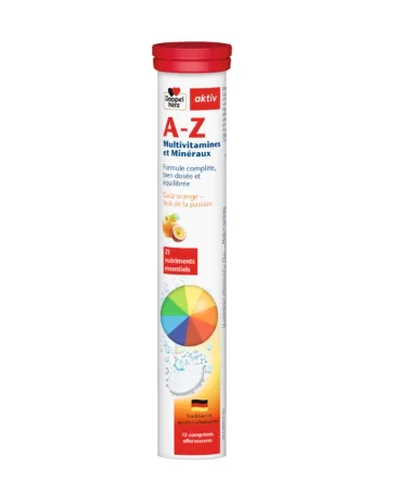 AKTIV A-Z MULTIVITAMINES ET MINERAUX 15 COMPRIMES EFFERVESCENTS