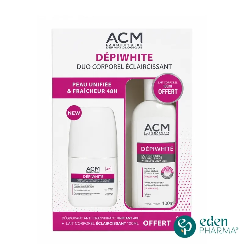 ACM DEPIWHITE COFFRET DEODORANT + DEPIWHITE LAIT 100ML OFFERT