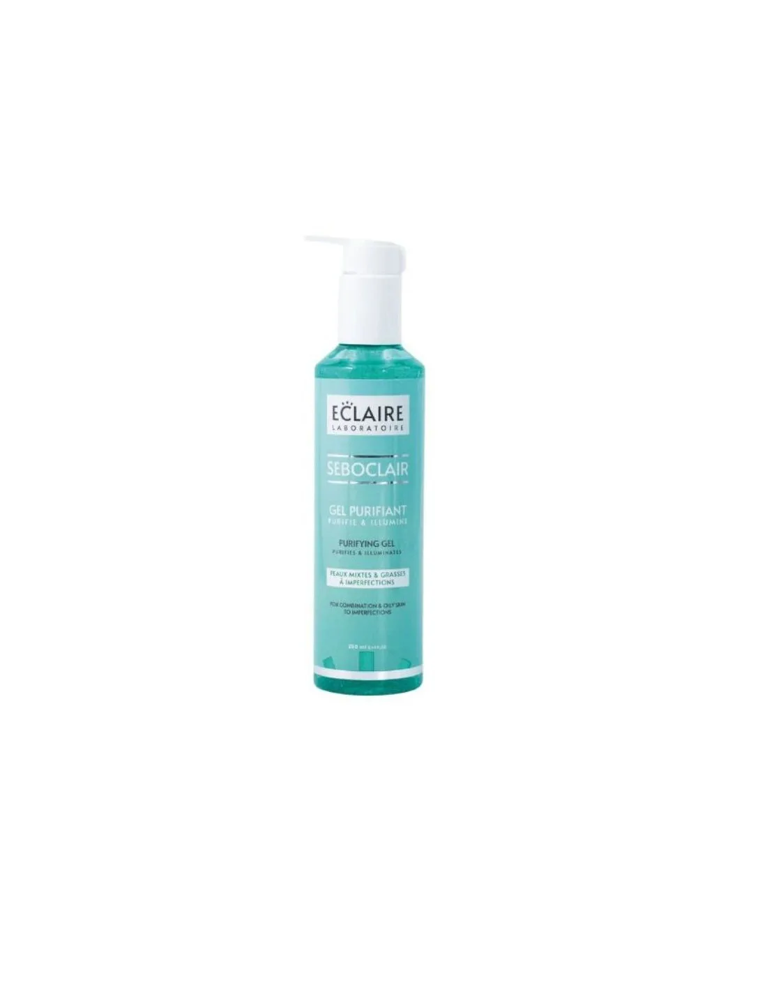 ECLAIRE SEBOCLAIR GEL NETTOYANT PURIFIANT PEAU MIXTE A GRASSE 250ML