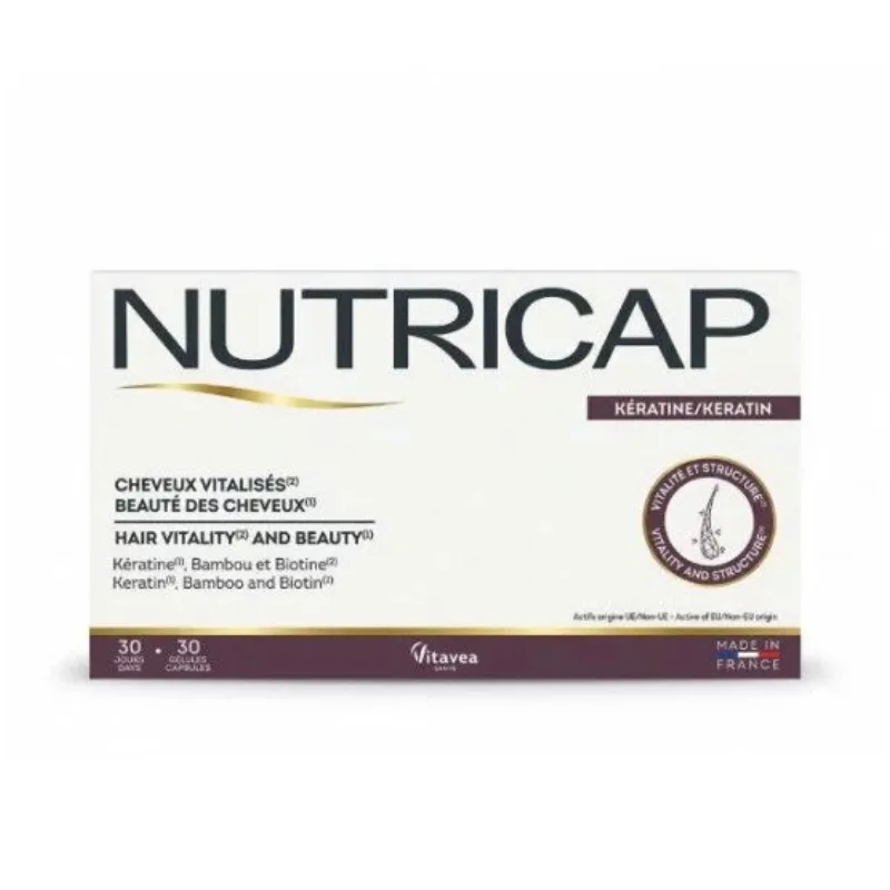 NUTRICAP KERATINE VITALITE CHEVEUX 30 CAPSULES