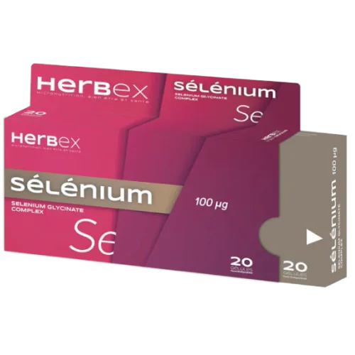 HERBEX SELENIUM 100 UG 20 GELULES