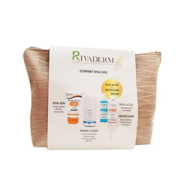 RIVADERM COFFRET RIVA SUN ECRAN + CREME HYDRA + 3 CADEAUX