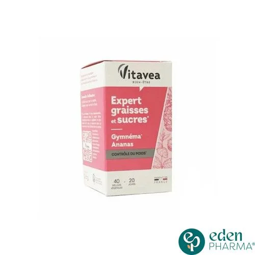 VITAVEA EXPERT GRAISSES ET SUCRES 40 GELULES